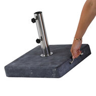 Madison parasolvoet 25 kg zwart
