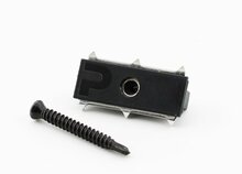 PuraFix vlonderplank clip RVS zwart voor blinde bevestiging 100 stuks