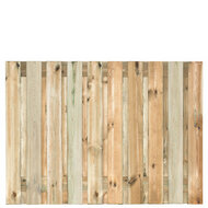 Tuinscherm grenen groen ge&iuml;mpregneerd 21-planks (19 + 2) Enschede 130 x 180 cm