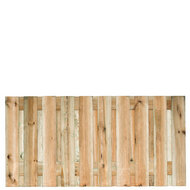 Tuinscherm grenen groen ge&iuml;mpregneerd 21-planks (19 + 2) Enschede 90 x 180 cm