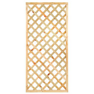 Trellis diagonaal Grenen groen ge&iuml;mpregneerd 90 x 180 cm