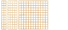 Trellis recht Grenen groen ge&iuml;mpregneerd 60 x 180 cm
