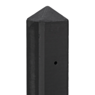 Betonpaal Geul zwart diamantkop 10 x 10 cm incl. toebehoren