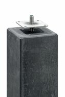 Betonpoer kleine vellingkant antraciet 14 x 14 x 60 cm, M16