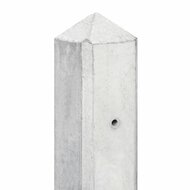 Betonpaal Amstel wit/grijs diamantkop 10 x 10 cm incl. toebehoren (lichtgewicht)