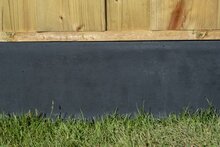 Beton-onderplaat Zwart gecoat 24 x 3,5 cm Glad