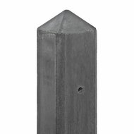 Betonpaal IJssel antraciet diamantkop 10 x 10 cm incl. toebehoren