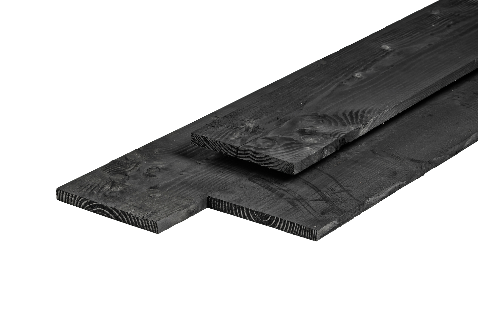 Tuinplank lariks/douglas, zwart geïmpregneerd 2.5x25.0x500cm