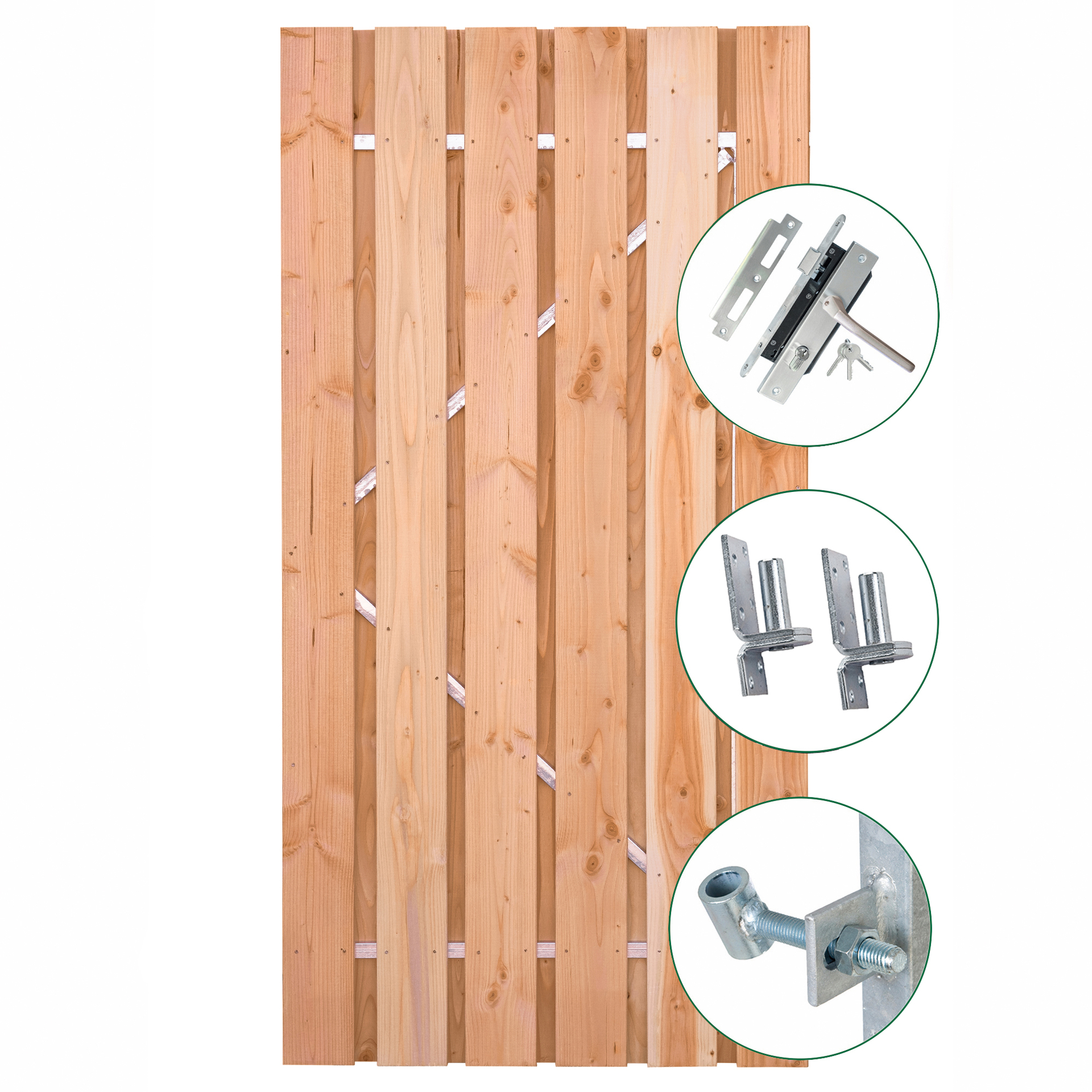Tuindeur Privacy luxe lariks/douglas 90cm