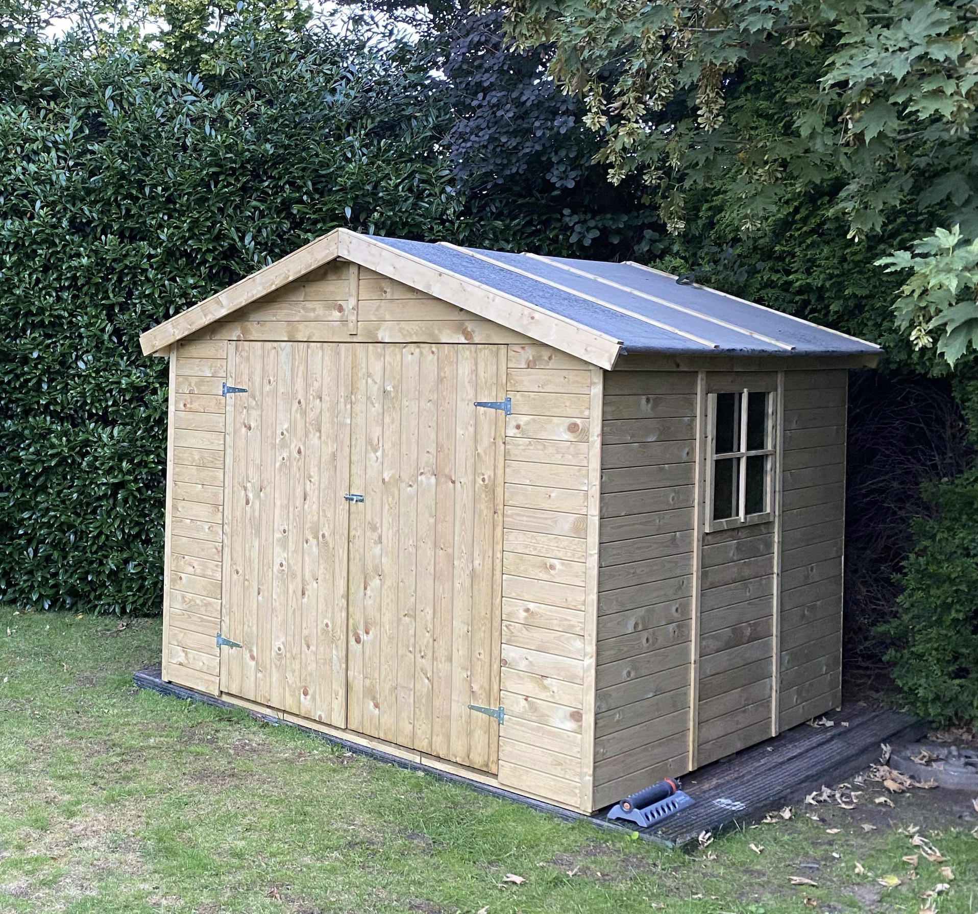 Tuinhuisje Hugo 225 x 225 x 220 cm Geïmpregneerd Wanddikte 16 mm - Tuinkast