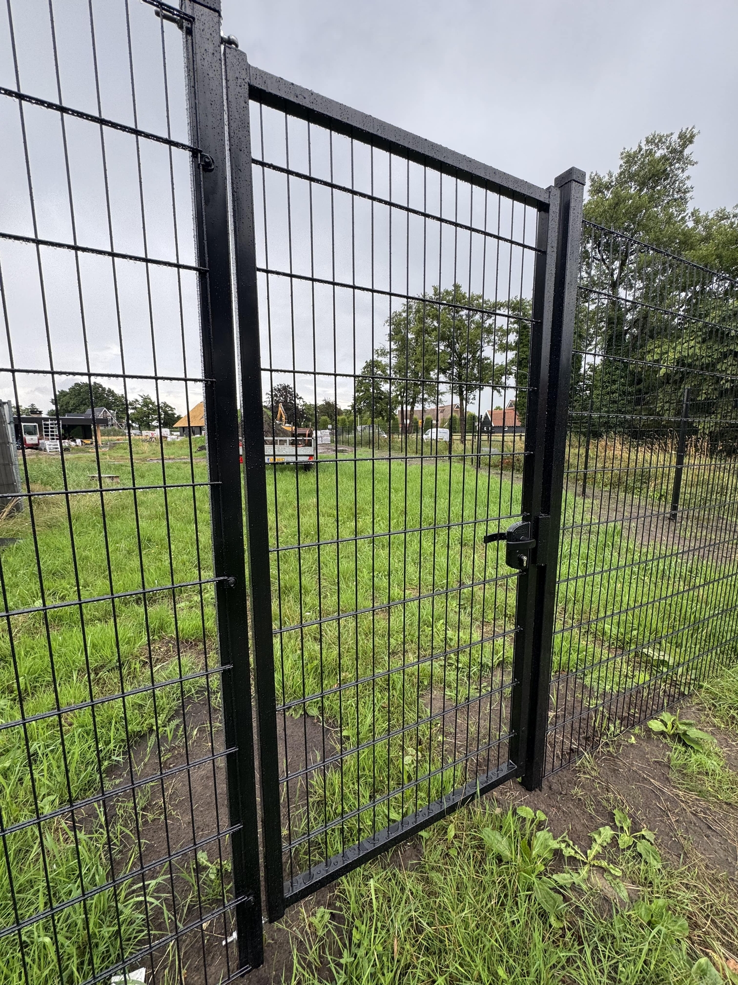 Enkele Poort 100 cm breed voor Dubbelstaafmat