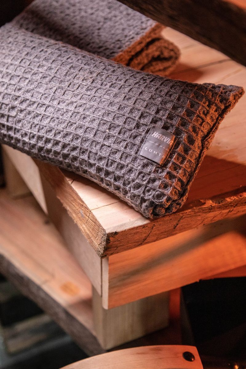 Sauna accessoire Harvia door Luhta saunakussen 22,0 x 40,0 cm grijs
