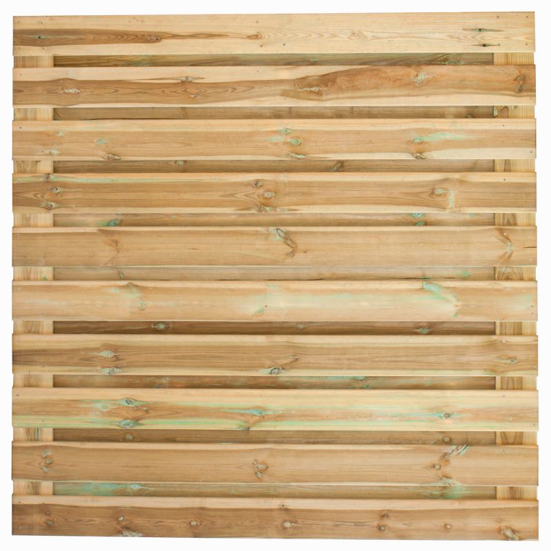 Tuinscherm Grenen groen geïmpregneerd 21-planks (19 + 2) Breda 180 x 180 cm