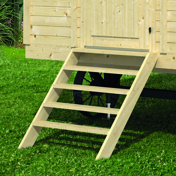 Trap voor pipowagen - Zigeunerwagen