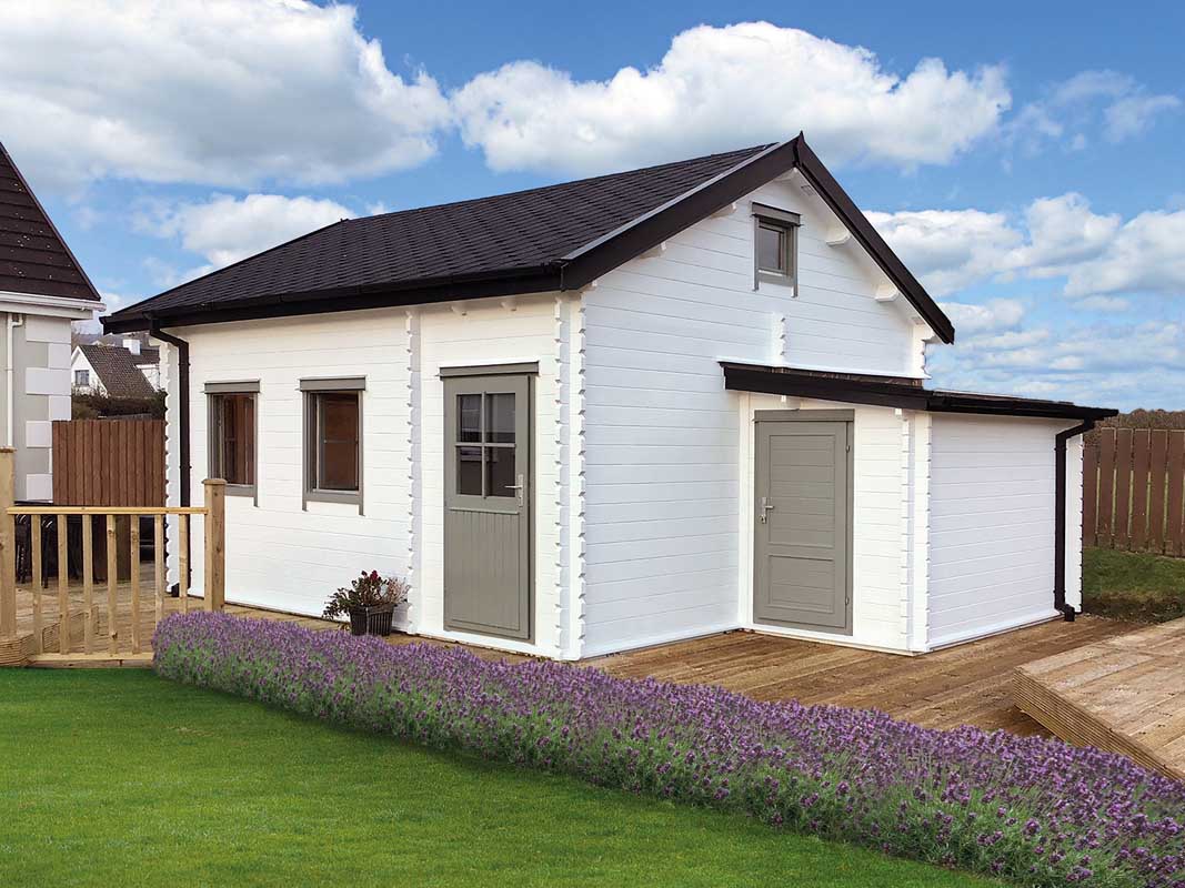 Blokhut Berlin 490 x 530 x 344 cm - Tuinhuis