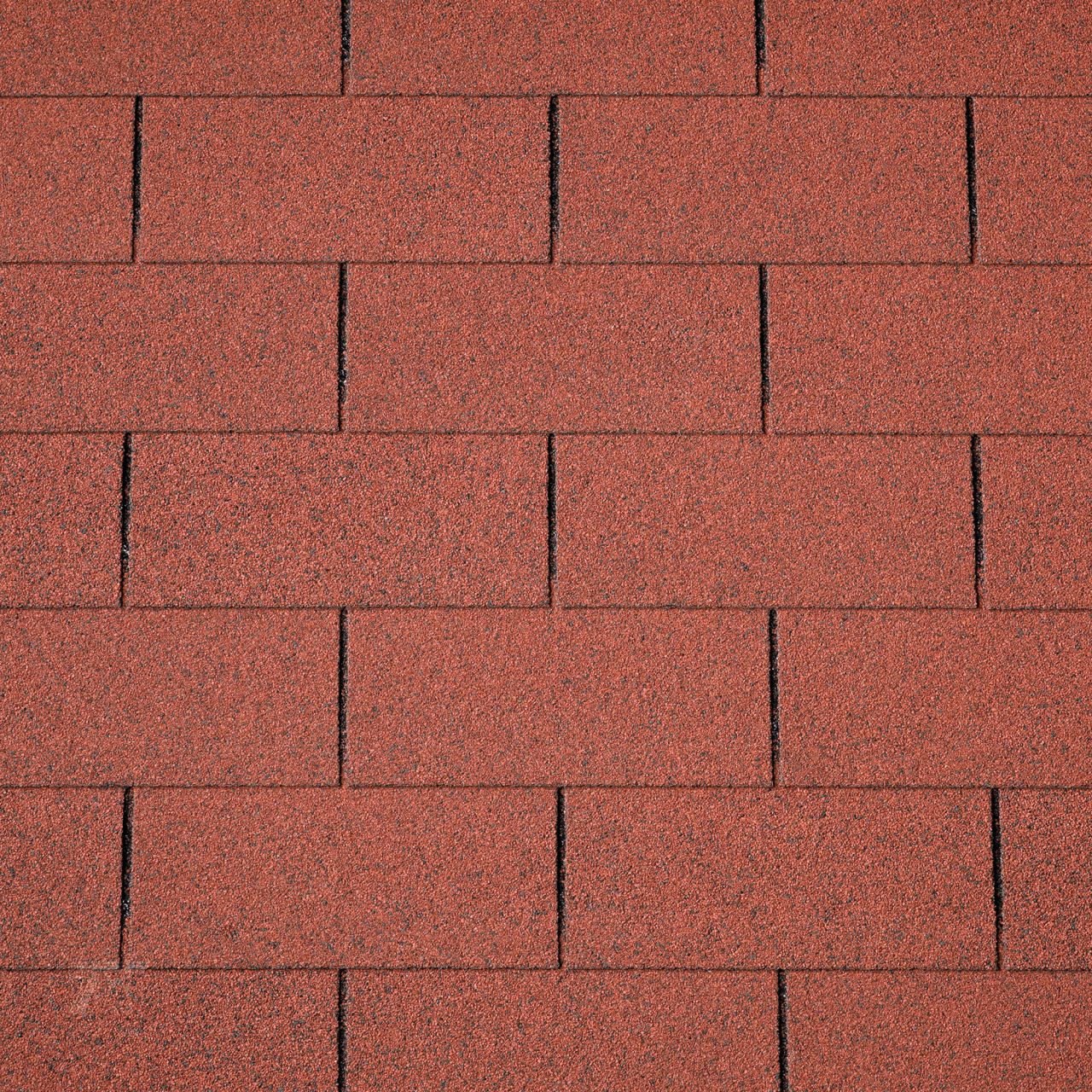 Dakshingles recht rood - pak 3 m²