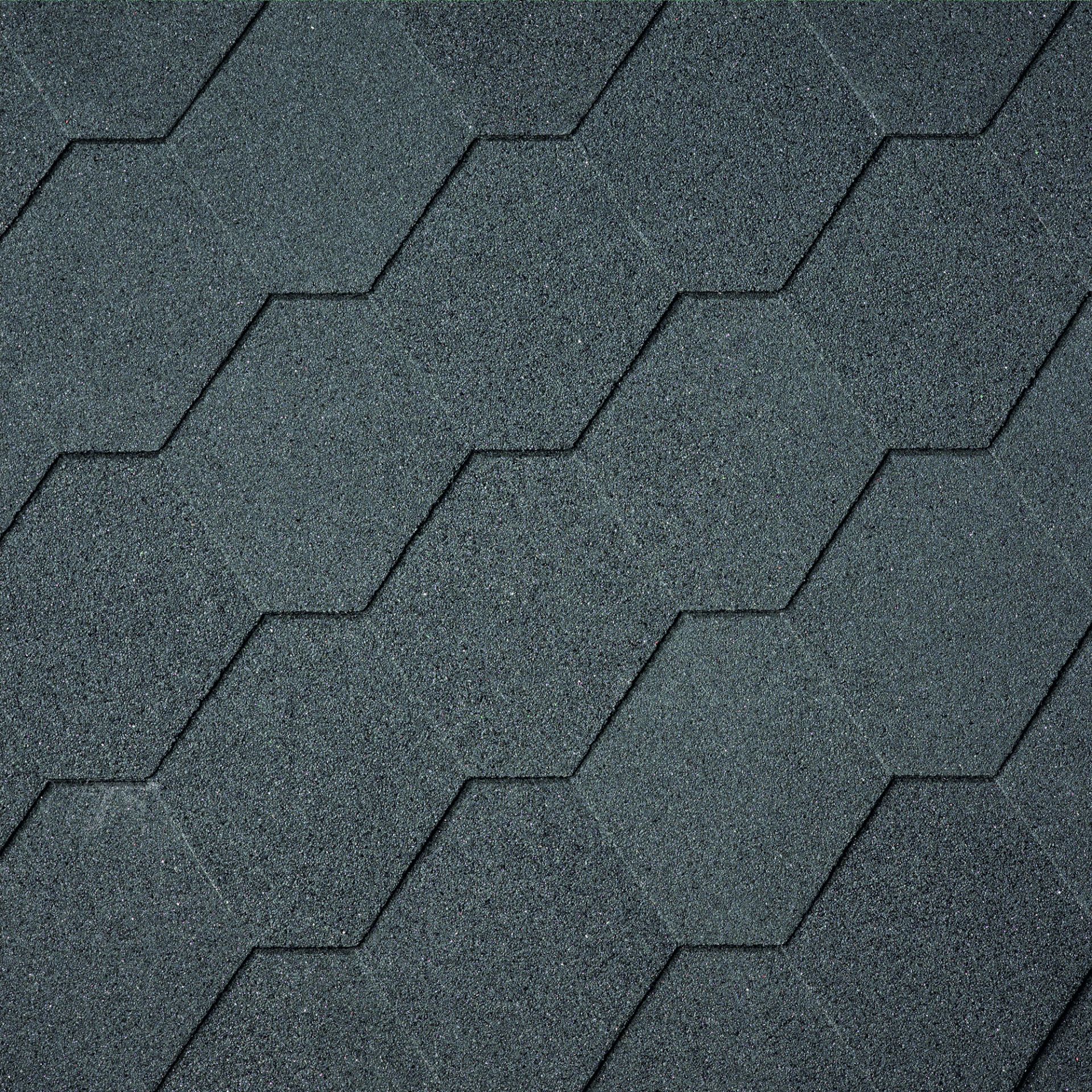 Dakshingles hexagonaal zwart - pak 3 m²
