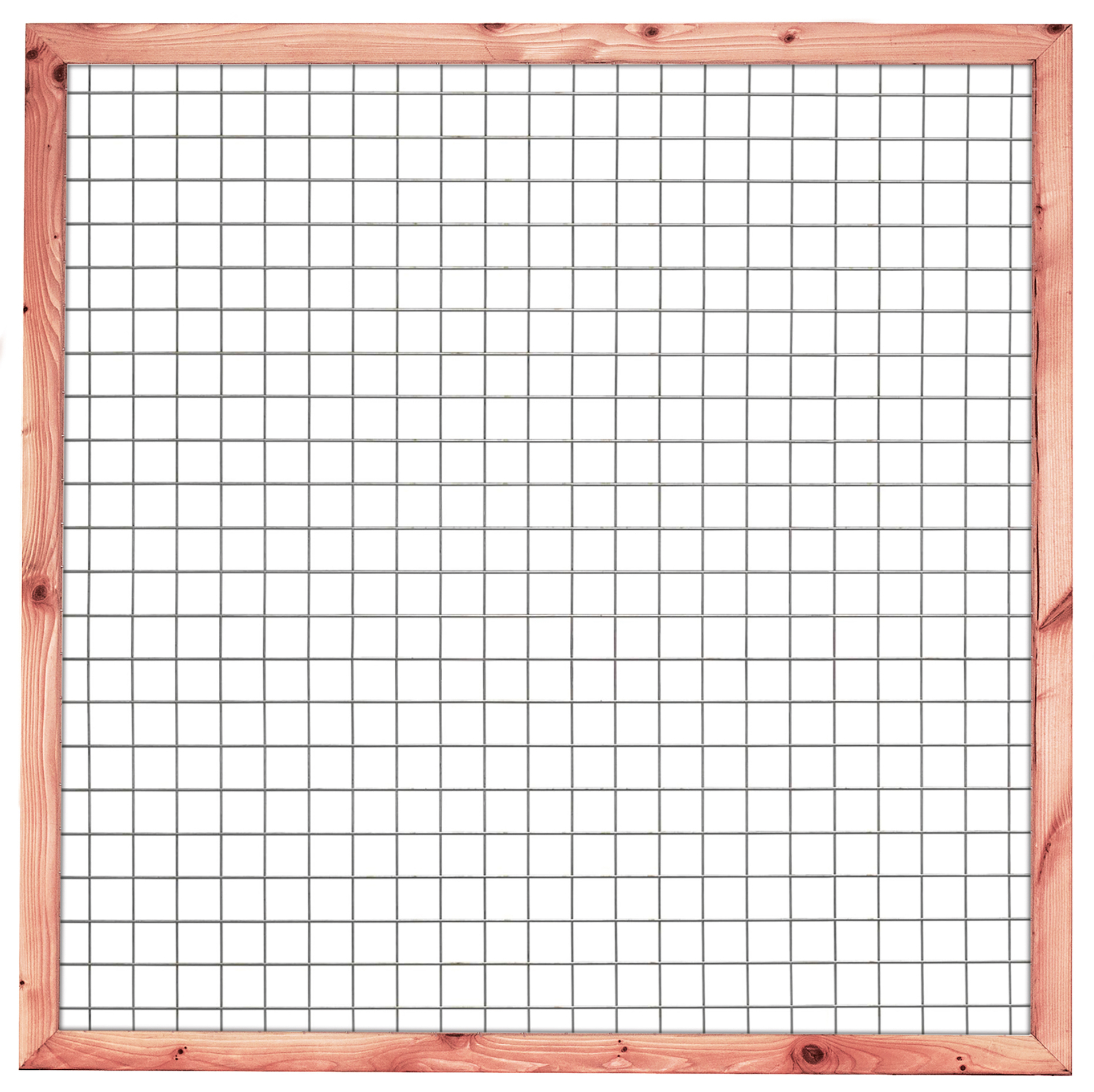 Gaaselement vuurverzinkt 180 x 180 cm met Douglas kader 4,5 x 7,0  cm