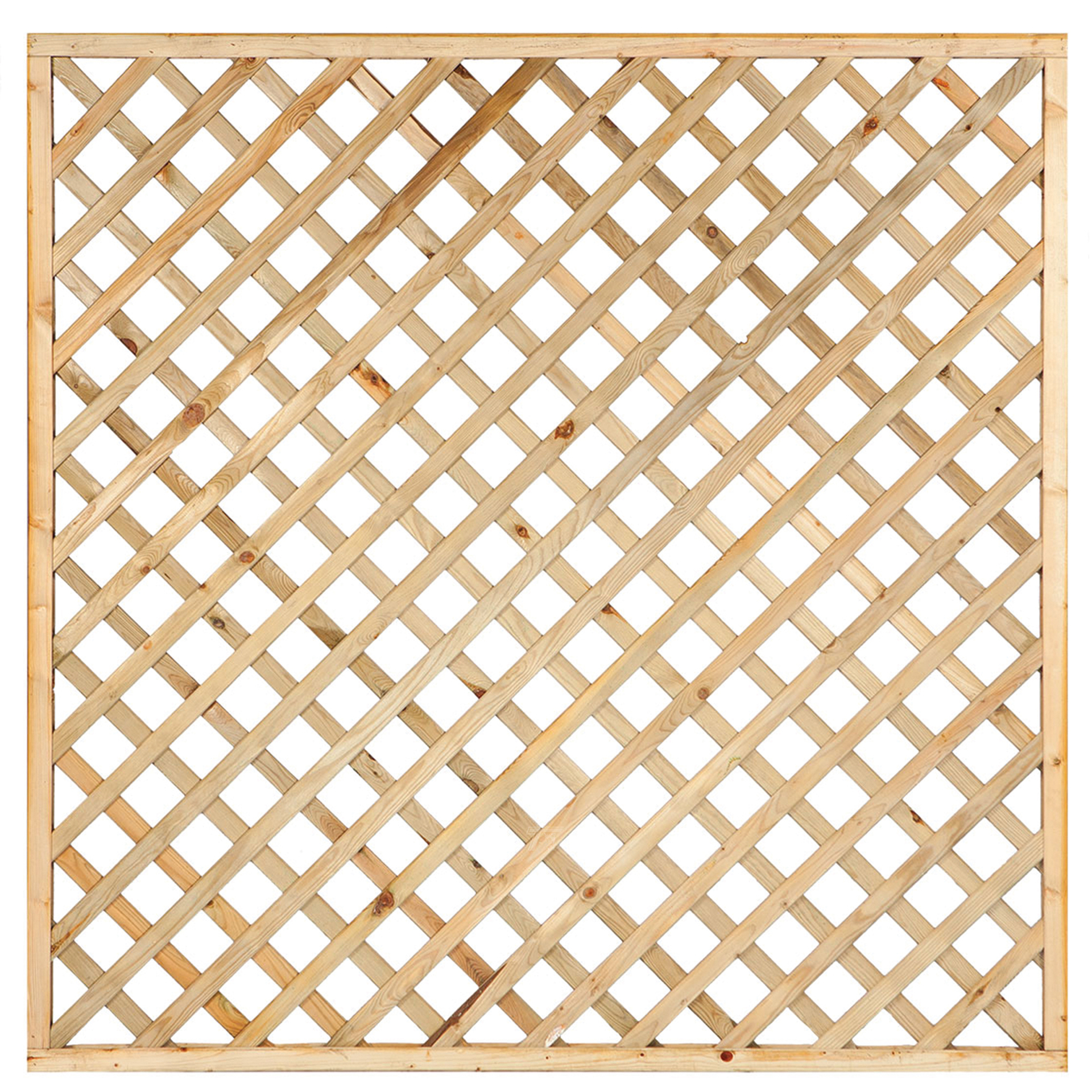 Trellis diagonaal Grenen groen geïmpregneerd 180 x 180 cm