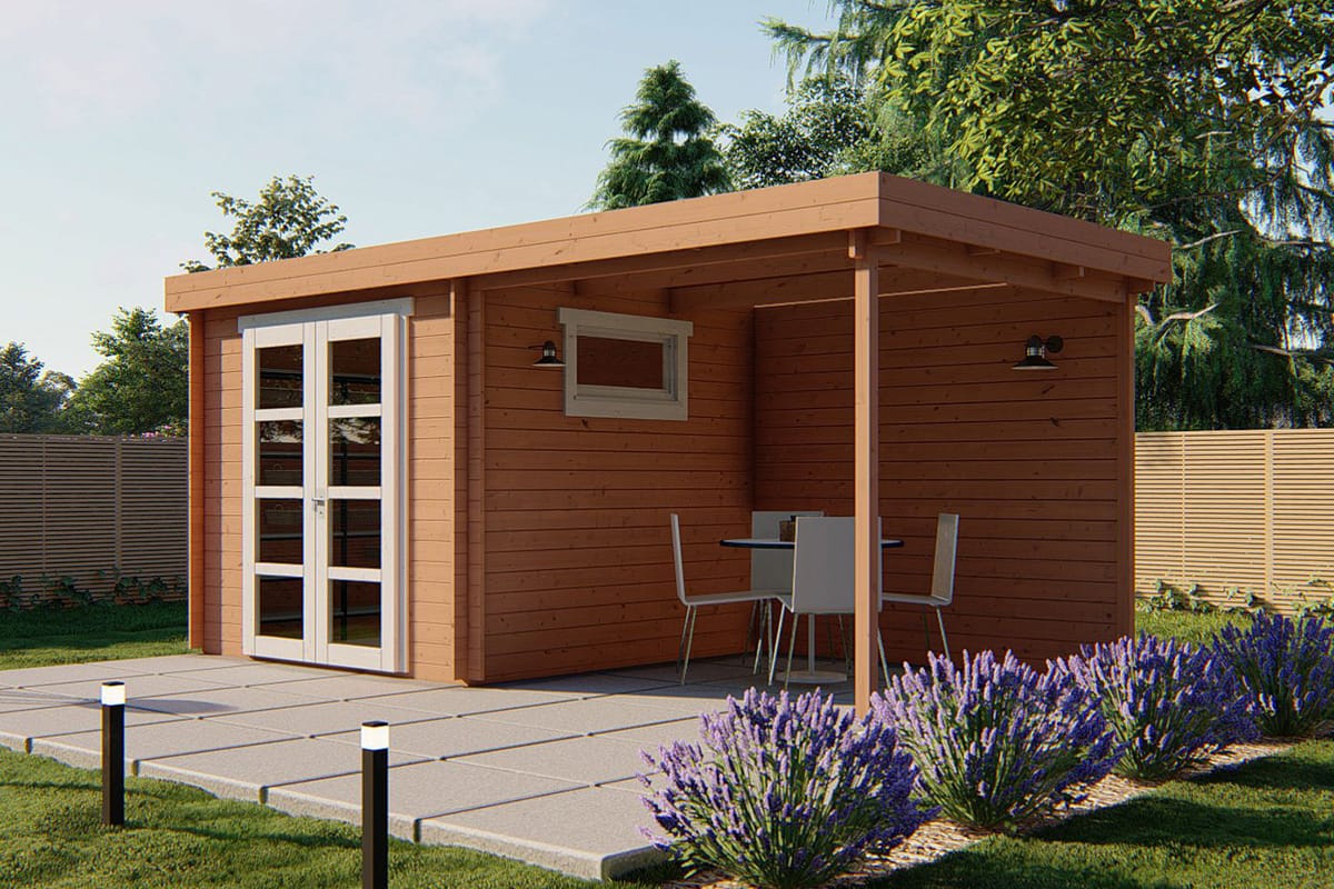 Blokhut Brenda 525 x 275 x 234 cm - Tuinhuis