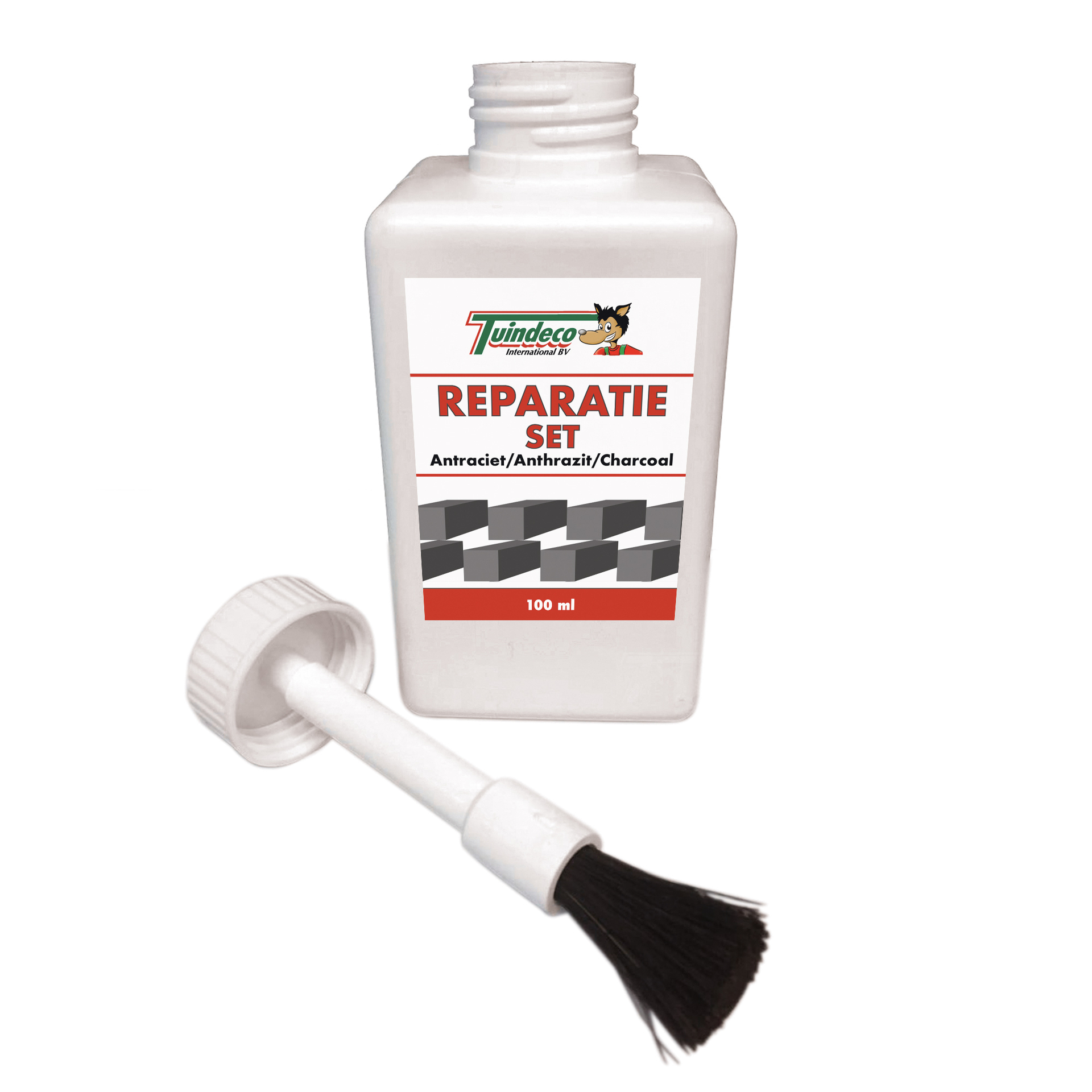 Reparatieset voor antraciet gecoate palen en platen,  100 ml