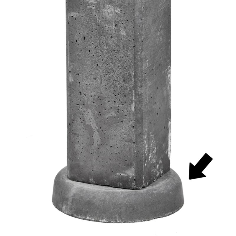 Wegzakpreventie antraciet &Oslash;25 x 5 cm