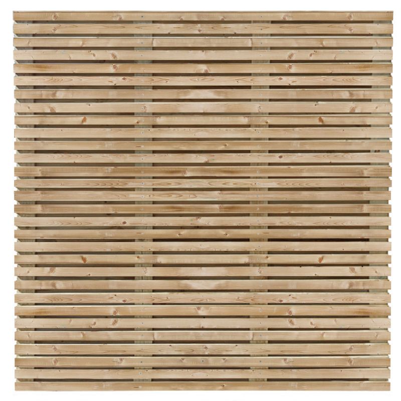 Tuinscherm Vuren groen ge&iuml;mpregneerd 63-planks (59 + 4) Oostende 180 x 180 cm