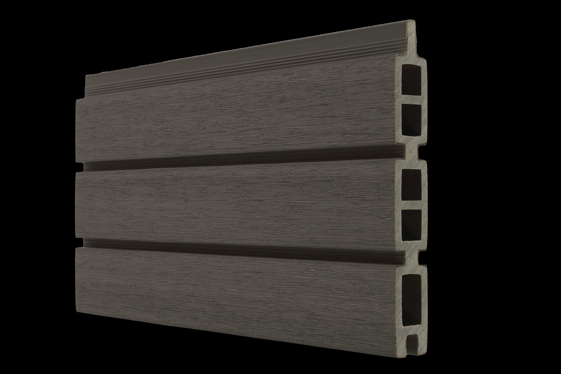 Composietplank Modern Donker Grijs 21 x 160 mm, Lengte 178 cm