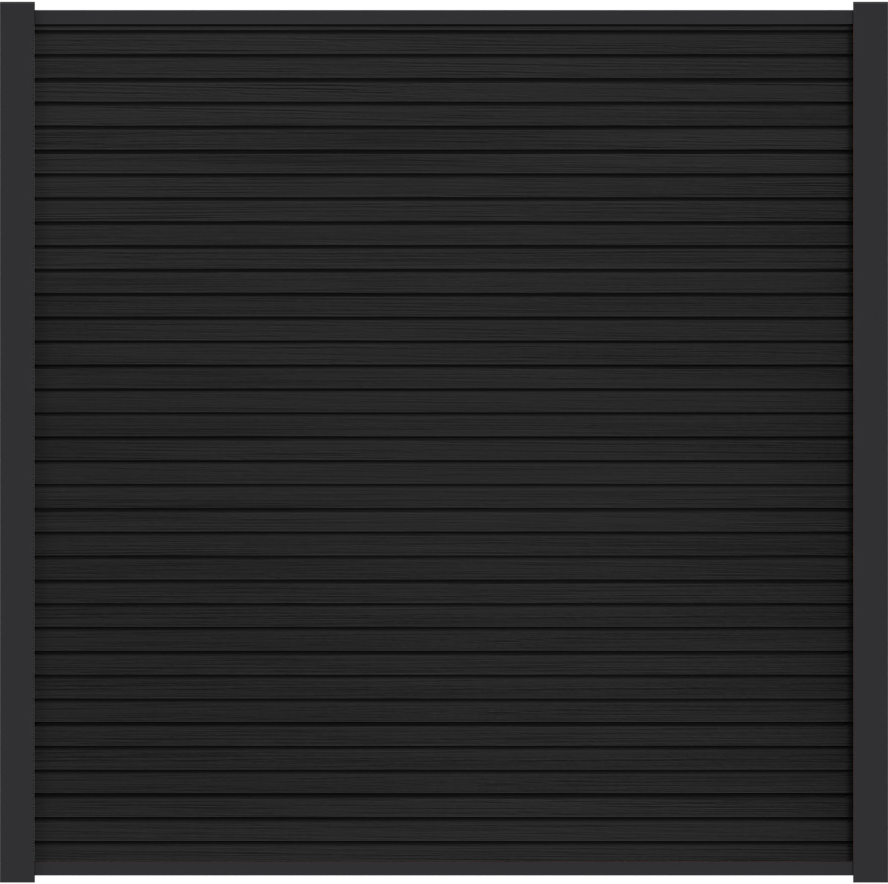 Composietscherm Boston Modern, Zwart