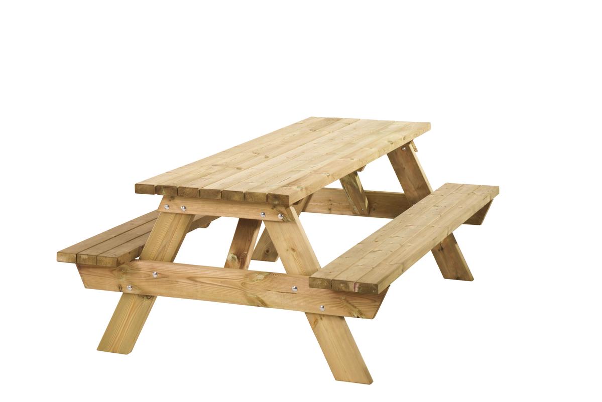 Picknicktafel Bobito 220 cm groen ge&iuml;mpregneerd vurenhout