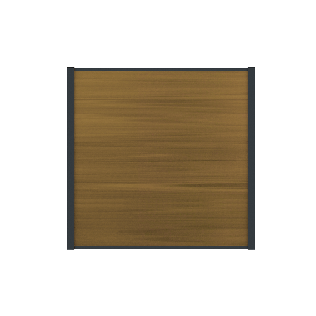 Composietscherm Boston Premium teak 180 x 200 cm