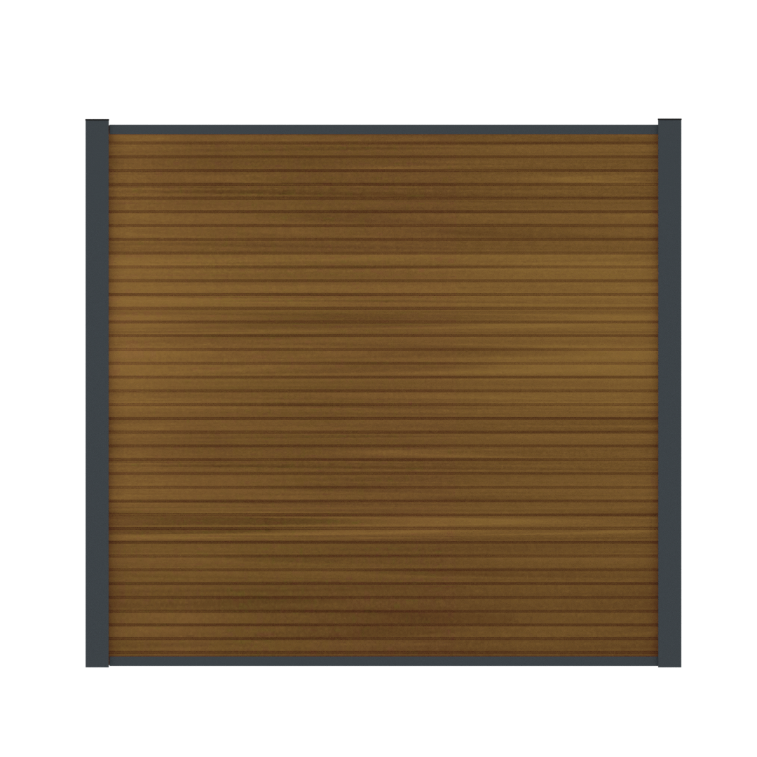 Composietscherm Boston Modern teak 180 x 200 cm