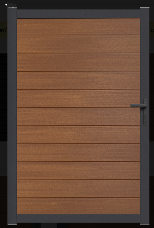 Composiet poort 125 cm breed