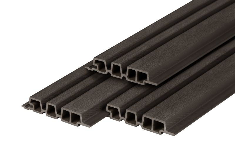 PuraTech 195 composiet barcodeprofiel 3,3 x 19,5 x 390 cm ebony black fijne houtnerf