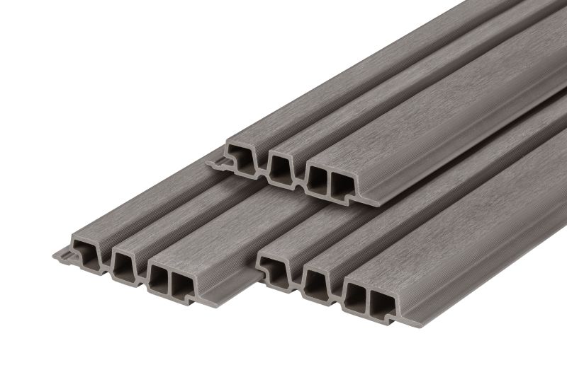PuraTech 195 composiet barcodeprofiel 3,3 x 19,5 x 290 cm light grey fijne houtnerf
