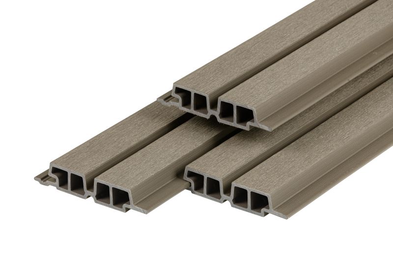 PuraTech 55 composiet dubbel profiel 3,3 x 17 x 390 cm light grey fijne houtnerf