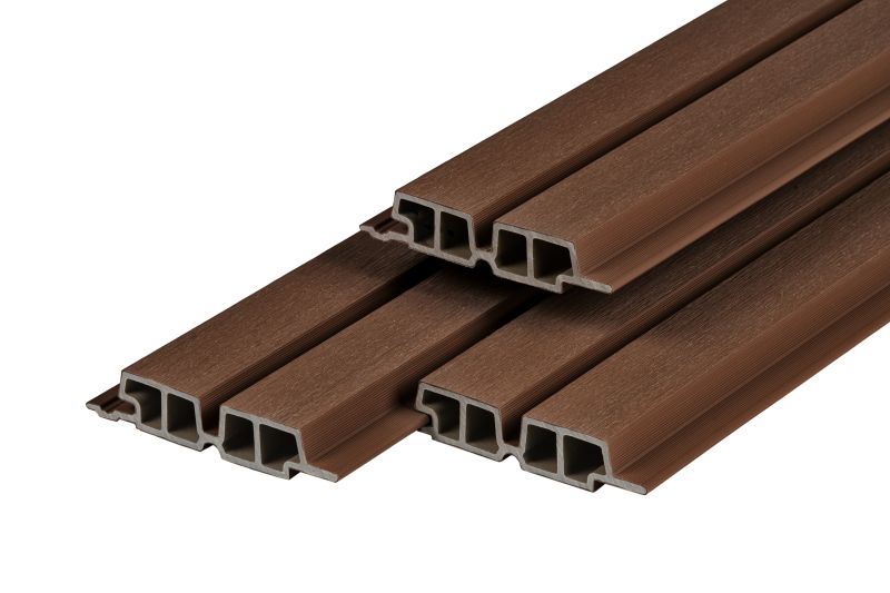 PuraTech 55 composiet dubbel profiel 3,3 x 17 x 290 cm ip&eacute; fijne houtnerf