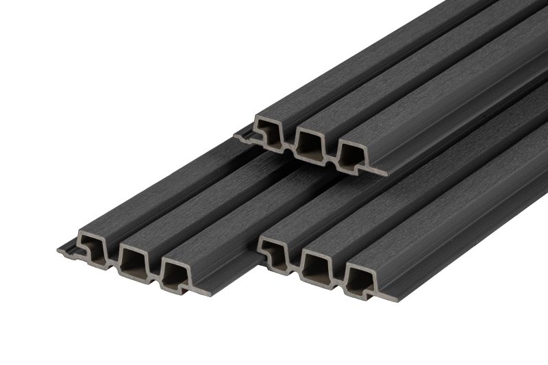 PuraTech 30 composiet triple profiel 3,3 x 17 x 290 cm ebony black fijne houtnerf