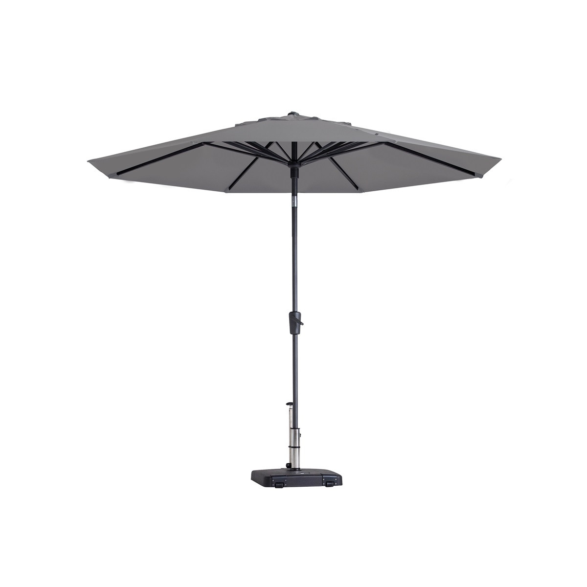 Madison Paros II luxe auto tilt parasol &Oslash;300 cm light grey