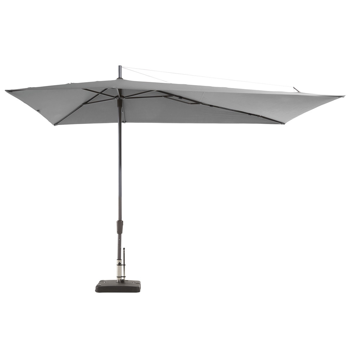 Madison Asymetric Sideway parasol 360x220 cm light grey