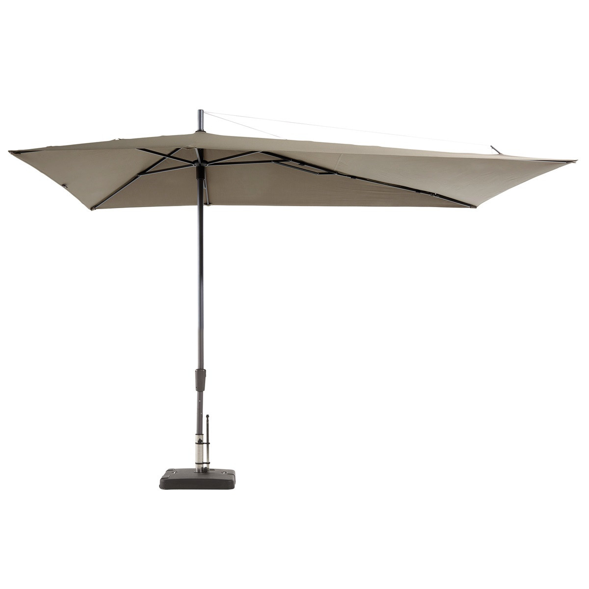 Madison Asymetric Sideway Sonnenschirm 360x220 cm taupe