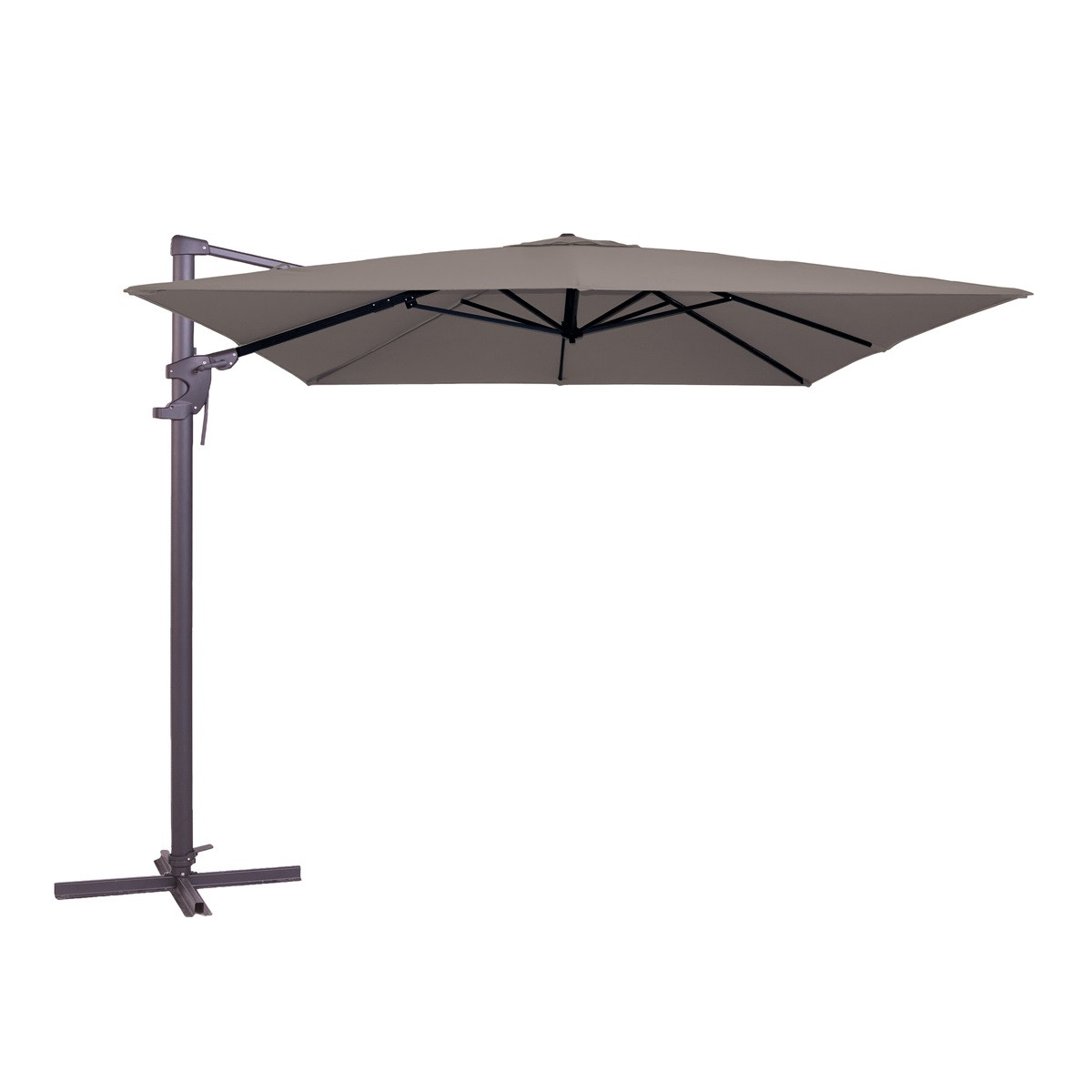 Madison Monaco Flex III zweefparasol 300x300 cm taupe