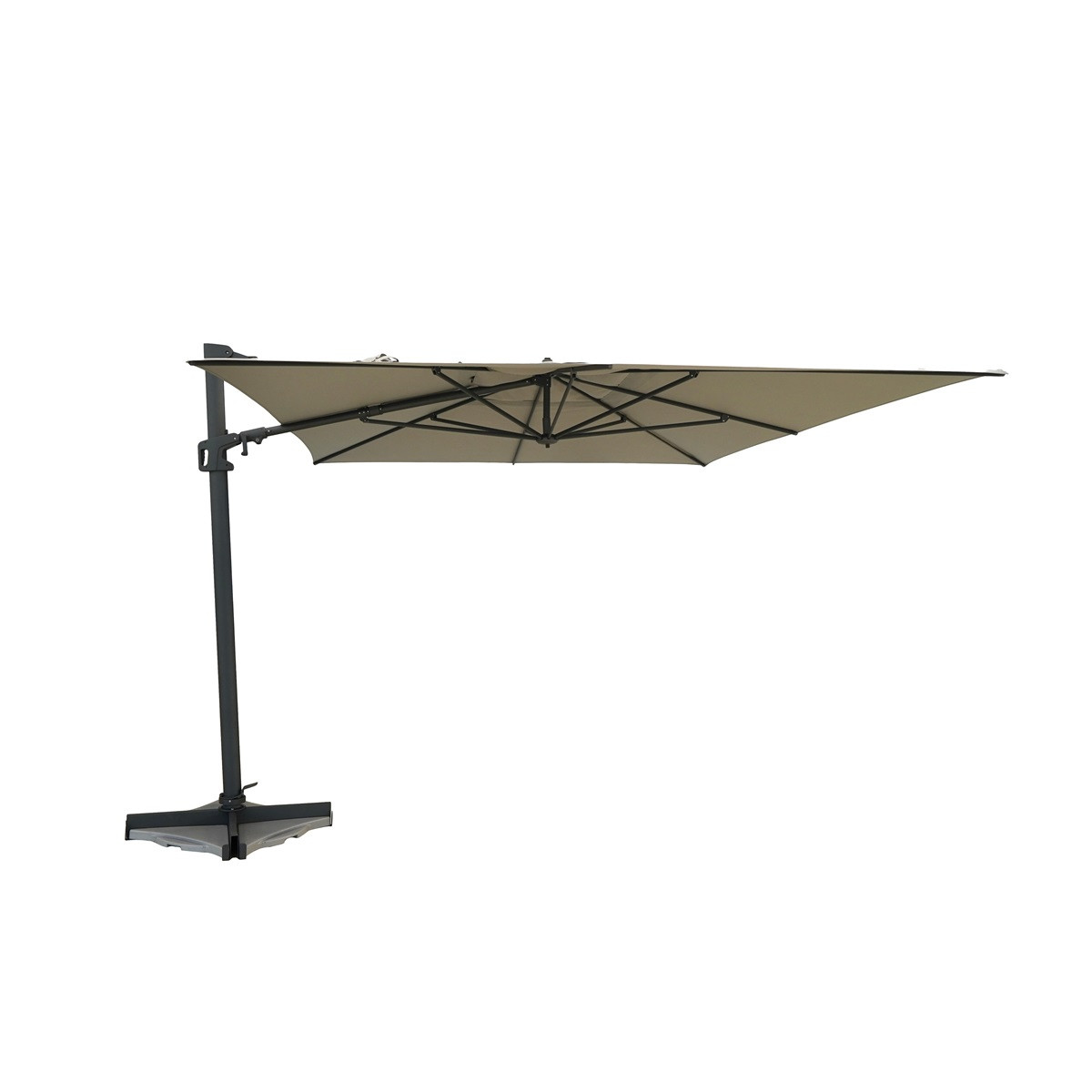 Madison Malta zweefparasol 300x400 cm ecru