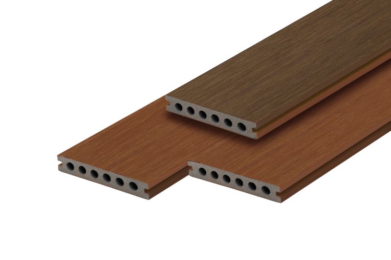 PuraTerra semi-massieve composiet vlonderplank ip&eacute; bi-color 2,3 x 13,8 x 400 cm