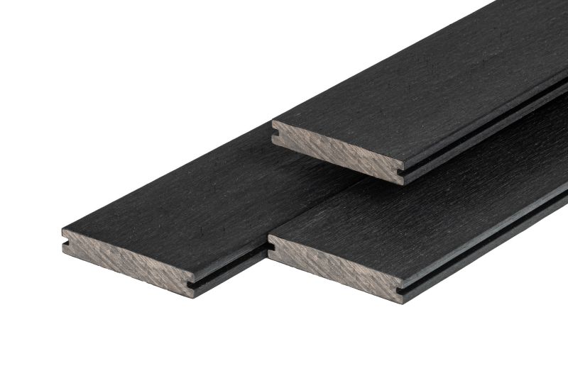 PuraShield massieve composiet vlonderplank ebony black 2,3 x 13,8 x 400 cm
