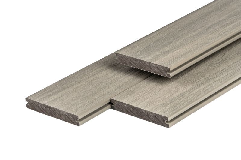 PuraShield massieve composiet vlonderplank light grey 2,3 x 13,8 x 400 cm