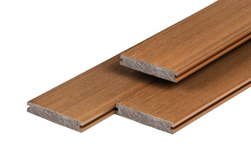 PuraShield massieve composiet vlonderplank teak 2,3 x 13,8 x 500 cm