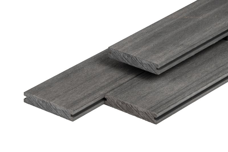 PuraShield massieve composiet vlonderplank dark grey 2,3 x 13,8 x 400 cm