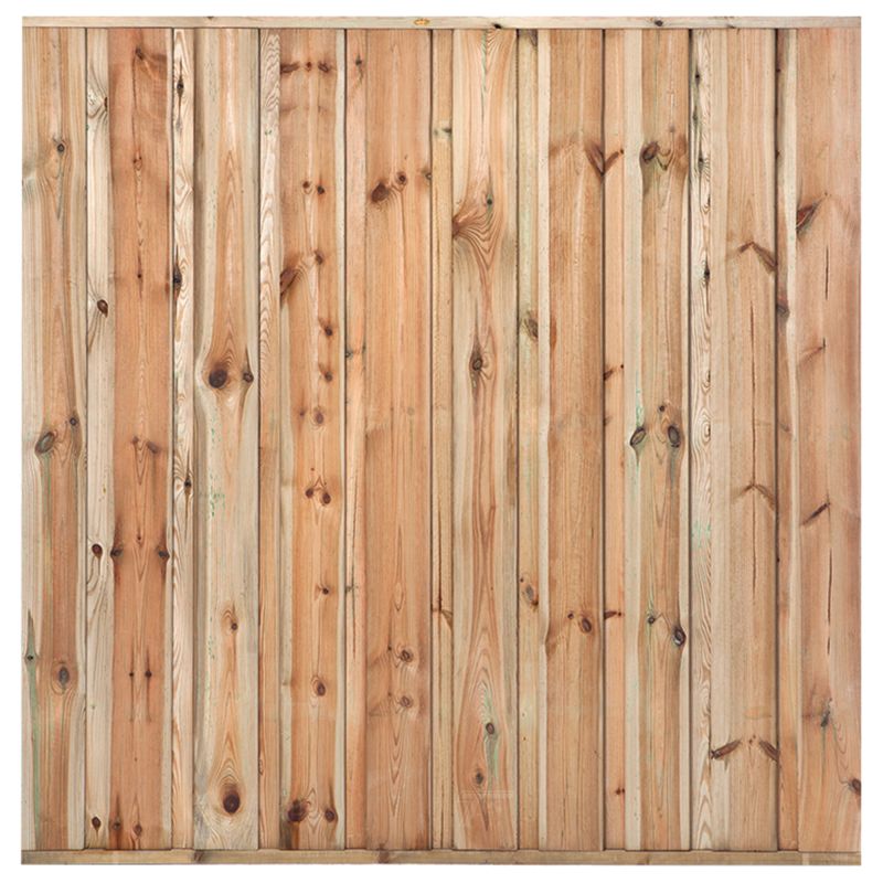 Tuinscherm Grenen groen ge&iuml;mpregneerd 19-planks Monaco 180 x 180 cm