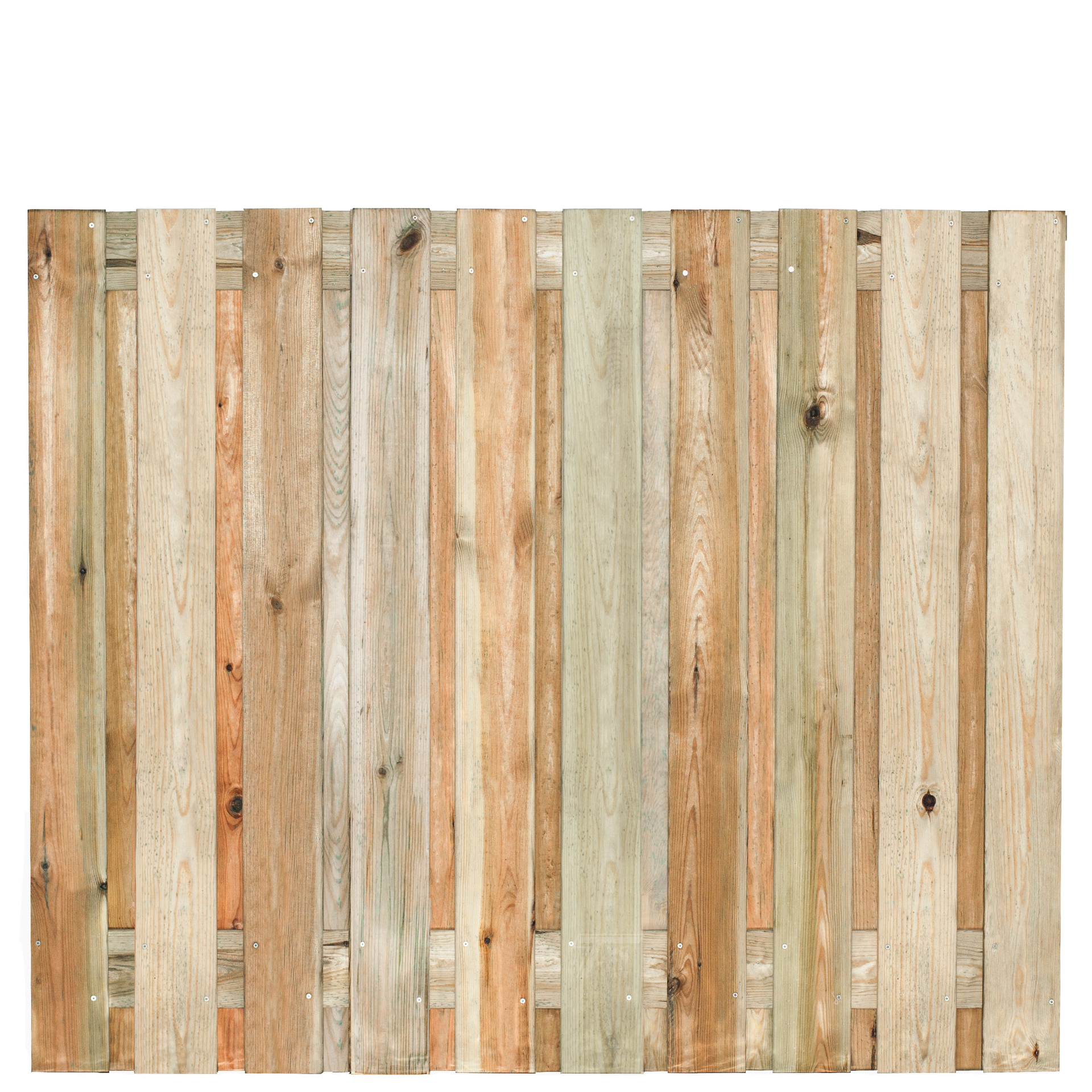 Tuinscherm grenen groen ge&iuml;mpregneerd 21-planks (19 + 2) Enschede 150 x 180 cm